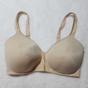 Vanity Fair Tan Full Coverage Wireless Bra Size 34 DD